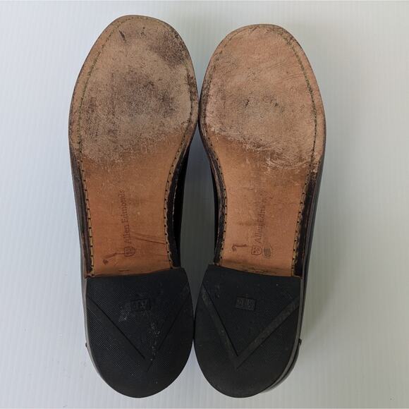 Allen Edmonds Woodstock Double Kiltie Leather Loafers 10.5 Men\'s Black Brown main image 6